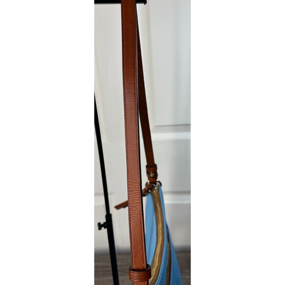 Dooney and Bourke Hobo  Shoulder Bag Turquoise Authentic Pebble Leather - Picture 8 of 9